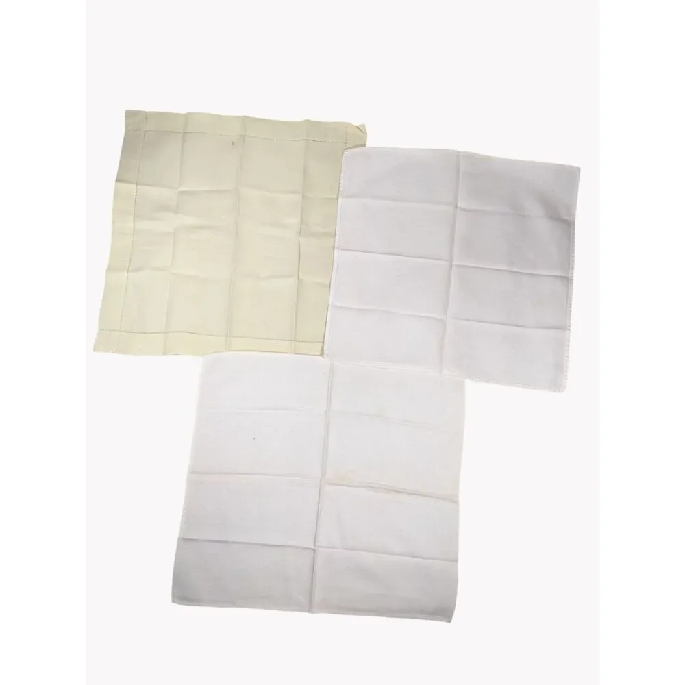 Grab Bag Box Vintage Napkins Use Or Cutter Embroidery Jacquard Damask 19pcs Lot